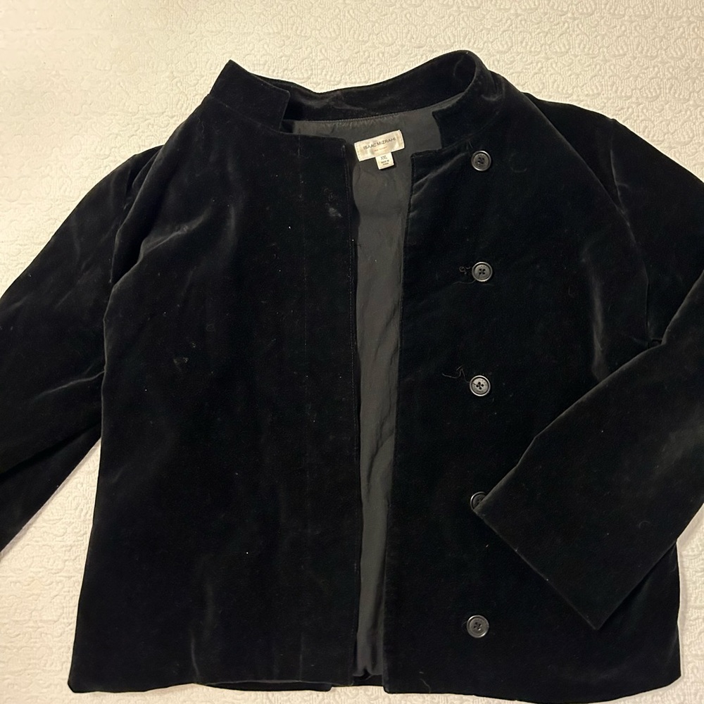 Black velvet jacket